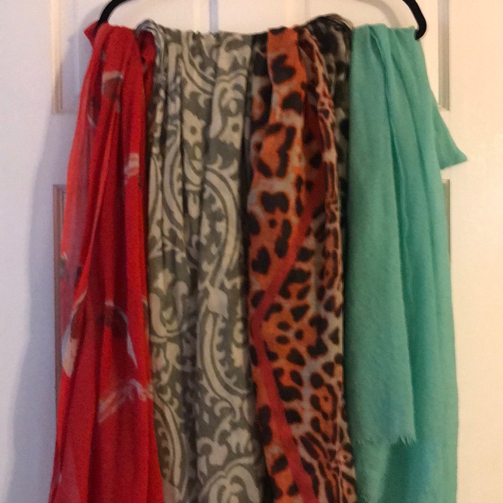 Yoana Baraschi cotton linen scarves- Set of 4